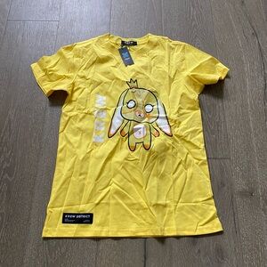 Krew District gold teddy tee